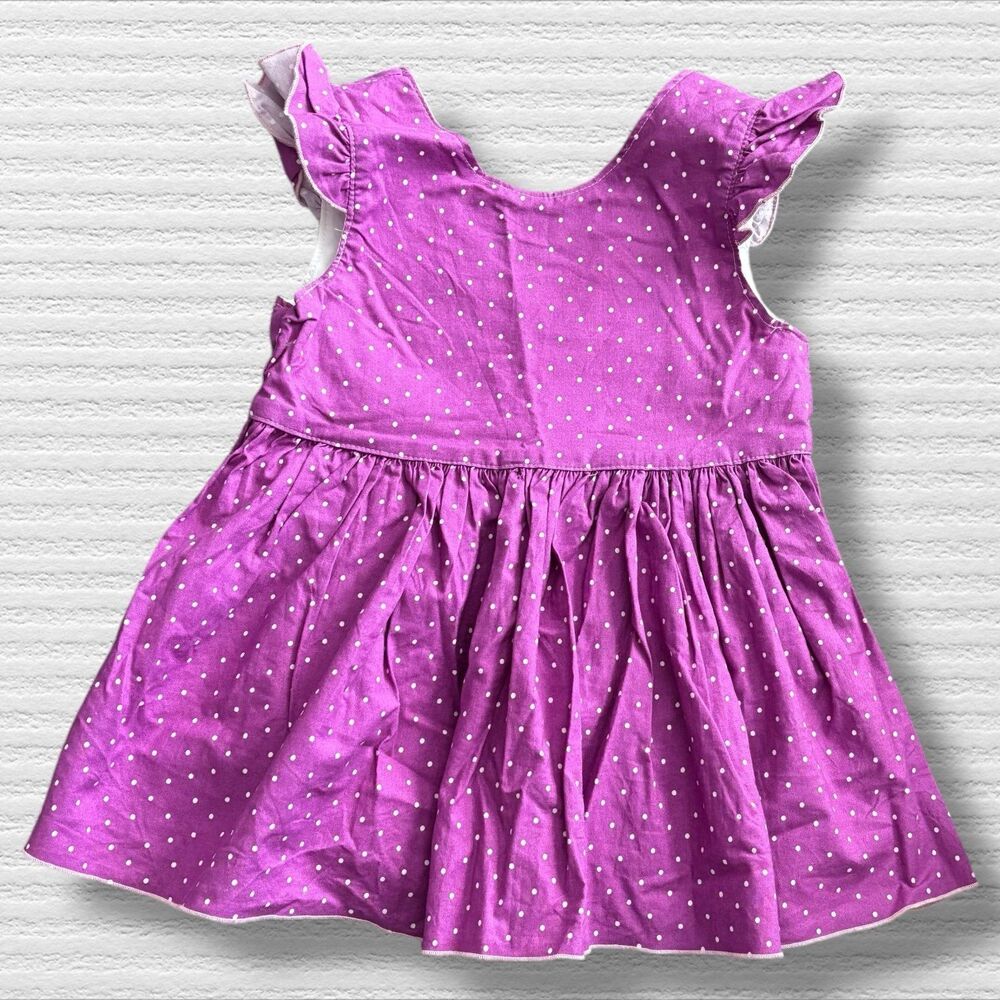 Olive Mae 8 Purple Polka Dotted Button Back Peplum Tunic Top
